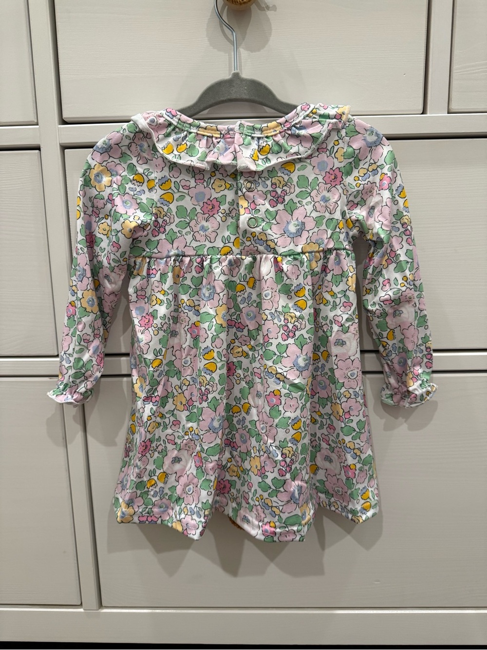 Girls' Pastel Floral Set- Pink & White - Picture 5 of 5